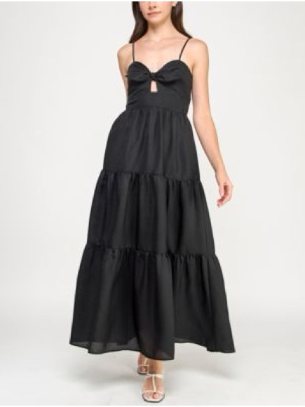 Black Tiered Modi Dress